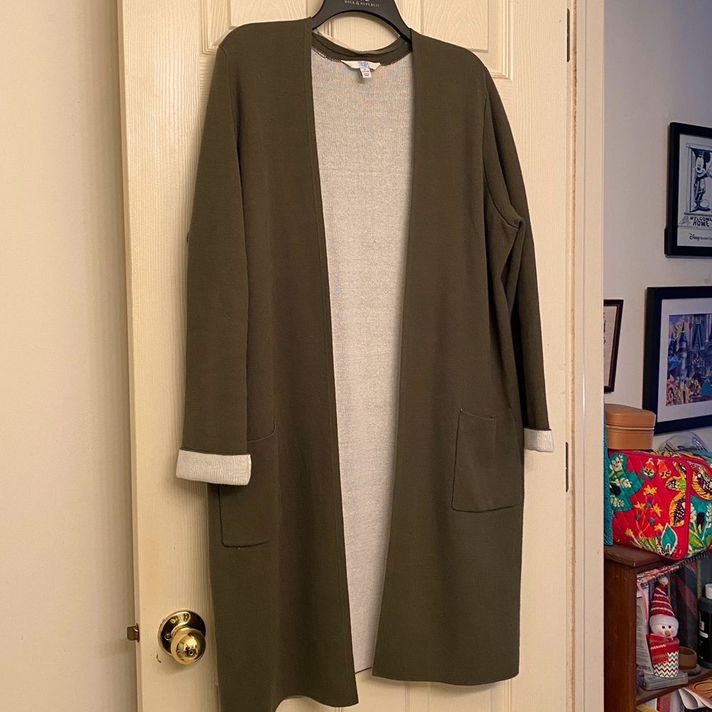 Long Green Cardigan